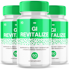 GI Revitalize Capsules, GI Revitalize Digestion Support (3 Pack - 180 Capsules)