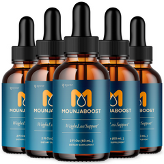 Mounjaboost Drops Advanced Fitness Support All Natural Supplement 150 Servings (5 Pack)