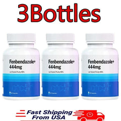 3 Bottles FENBENDAZ0LE 444 mg 90 caps– Advanced Dietary Supplement 90 Capsules