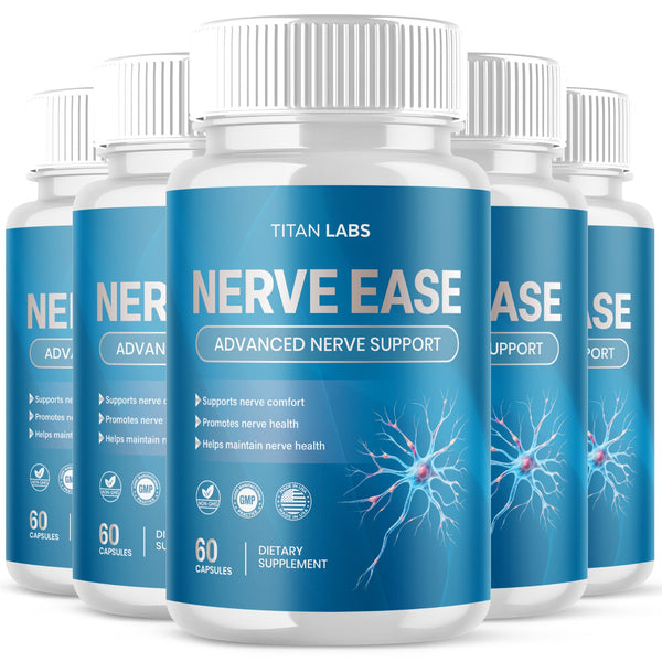(5 Pack) Nerve Ease Nerve Support Max Supplement NerveEase 300 Capsule ...