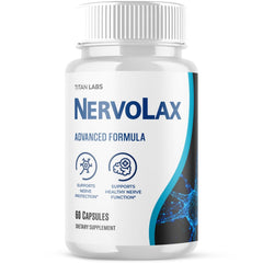 (1 Pack) Nervolax Natural Super Nerve Supplement Nervo Lax 60 Capsules