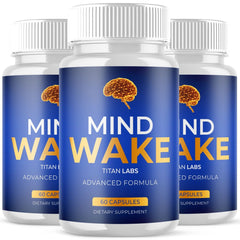 (3 Pack) Mind Wake Pills - Brain Health & Cognitive Support Supplement 180 Capsules