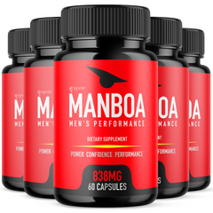 Manboa Pills for Men Advanced Formula Vitamin Supplement Pills (5 Pack-300 Capsules)