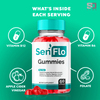 Image of Senflo Digestive Support Gummies Advanced Gut Health Balance Supplement (5 Pack-300 Gums)