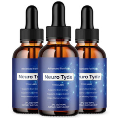 (3 Pack) Neuro Tyde Brain Health Support Drops NeuroTyde 90 Servings
