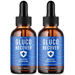 (2 Pack) Gluco Recover Blood Support Drops GlucoRecover Supplement 60 Servings