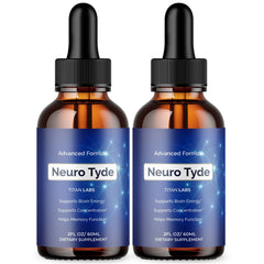 (2 Pack) Neuro Tyde Brain Health Support Drops NeuroTyde 60 Servings