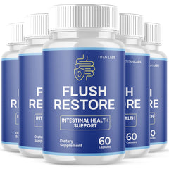 (5 Pack) Flush Restore Probiotic For Gut Health & Digestive Function 300 Capsule