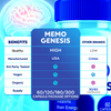 Image of (3 Pack) Memo Genesis Nootropic All Natural Formula Brain Supplement 180 Capsules