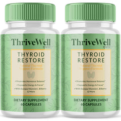 Thrive Well Thyroid Support Pills Advanced Formula Balance Support 120 Capsules