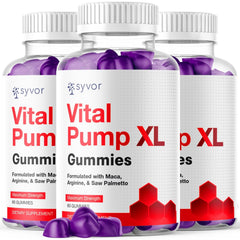 Vital Pump XL Gummies for Men Supplement (3 Pack - 180 Gummies)
