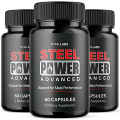 (3 Pack) Steel Power Advanced Male Health Support Supplement SteelPower 180 Capsules