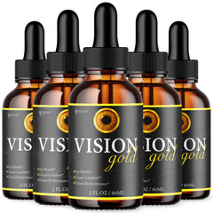 (5 Pack) Vision Gold Drops Support Healthy Vision and Eyes VisionGold 150 Serves