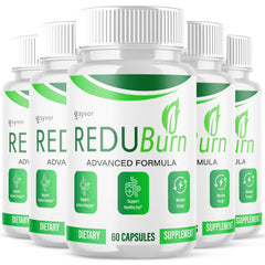 (5 Pack) Red U Burn Advanced Energy & Fitness Formula Vitamin Reduburn 300 Capsules