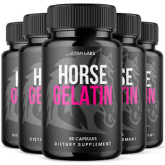 (5 Pack) Horse Gelatin Advanced Male Support Supplement HorseGelatin 300 Capsule