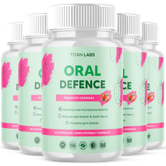 (5 Pack) Oral Defence Advanced Probiotic For Healthy Teeth & Gums 300 Capsules
