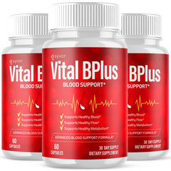(3 Pack) Vital B Plus Advanced Blood Support Supplement VitalBPlus 180 Capsules
