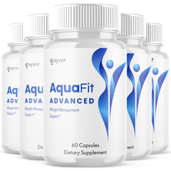 (5 Pack) Aquafit Advanced Energy & Fitness Max Supplement Aqua Fit 300 Capsules