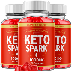 Keto Spark ACV Gummies 1000MG KetoSpark Formula Max Vitamin (3 Pack - 180 Gummies)