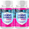 Image of (2 Pack) Nerve Shield Nootropic All Natural NerveShield Supplement 120 Capsules