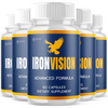 Image of (5 Pack) Iron Vision Pills Support Healthy Eye Function IronVision 300 Capsules