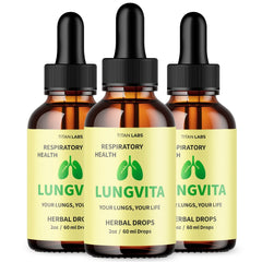 (3 Pack) Lungvita Drops Advanced Lungs Support Formula Lung Vita 90 Servings