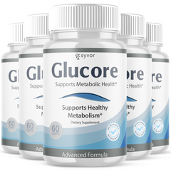 (5 Pack) Glucore Pills Advanced Blood Health Support Vitamin Glu Core 300 Capsules