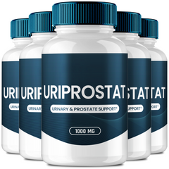 (5 Pack) Uriprostat Capsules, Uri Prostat Urinary and Prostate Support Formula 300 Capsules