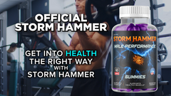 (2 Pack) Storm Hammer Male Gummys Advanced StormHammer Max Vitamin 120 Gummies