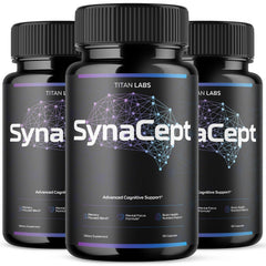 (3 Pack) SynaCept All Natural Brain Supplement Syna Cept 180 Capsules