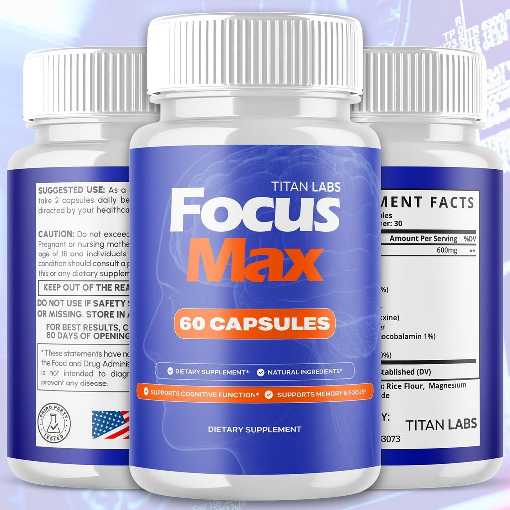 Tableta Focusmax (2 Pack) Focus Max Pill Nootropic Natural Brain Supplement FocusMax 12 ...