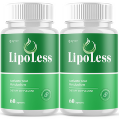 (2 Pack) Lipo Less Advanced Energy & Fitness Supplement LipoLess 120 Capsules