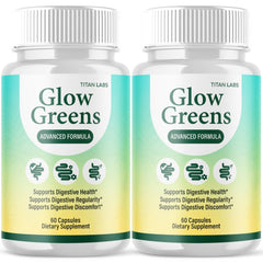 (2 Pack) Glow Greens Probiotic For Gut Health & Digestive Function 120 Capsules