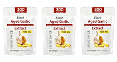 3 PACK Elare Aged Garlic Extract, 900 Softgels