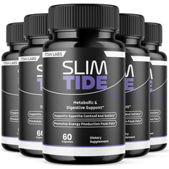 (5 Pack) Slimtide Advanced Energy And Fitness Supplement Slim Tide 300 Capsules