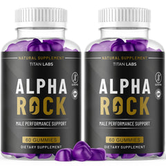 (2 Pack) Alpha Rock Male ACV Gums Male Support Formula AlphaRockMale 120 Gummies