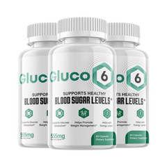 Gluco6 Blood Pills Supplement For Blood Sugar Support (3-Pack-180 Capsules)