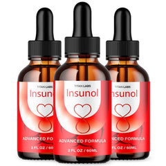 (3 Pack) Insunol Blood Support Drops Advanced Vitamin Supplement 90 Servings