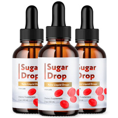 (3 Pack) Sugar Drop Natural Health & Fitness Formula SugarDrop 90 Servings
