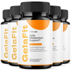 (5 Pack) GelaFit Advanced Energy & Fitness Max Supplement Gela Fit 300 Capsules