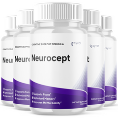 Neurocept All Natural Formula Brain Supplement (5 Pack-300 Capsules)
