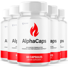 (5 Pack) Alpha Caps Advanced Male Pill Formula AlphaCaps Supplement 300 Capsules