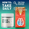 Image of (5 Pack) Max Brain Powder Natural Brain Support Supplement MaxBrain 150 Servings