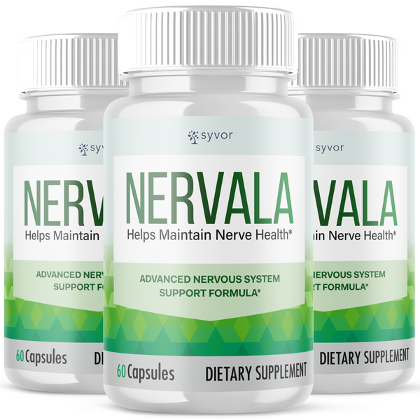 Nervala Nerve All Natural Super Nerve Supplement (3 Pack - 180 Capsule ...