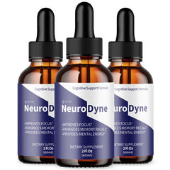 (3 Pack) Neurodyne Drops Advanced Nerve Health Support, Neuro Dyne 90 Servings