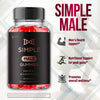 Image of (2 Pack) Simple Male Gummys Advanced Formula Max Support Supplement 120 Gummies