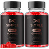 Image of (2 Pack) Simple Male Gummys Advanced Formula Max Support Supplement 120 Gummies